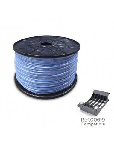 Carrete cablecillo flexible 1,5mm azul 1000mts (bobina grande ø400x200mm)