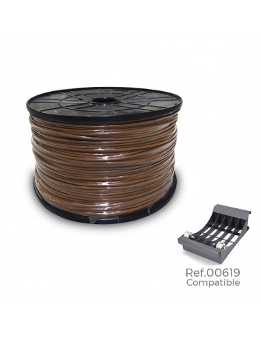 Carrete cablecillo flexible 2,5mm marron 800mts (bobina grande ø400x200mm)