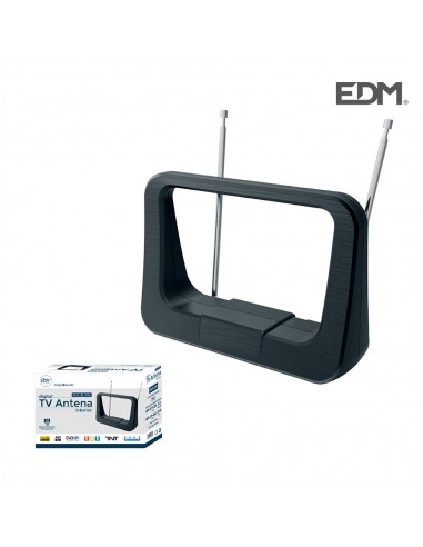 Antena uhf interior tv edm  470-862 mhz classic series 170x120x60mm