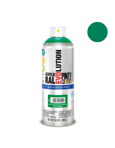 Pintura en spray pintyplus evolution water-based 520cc ral 6029 verde menta