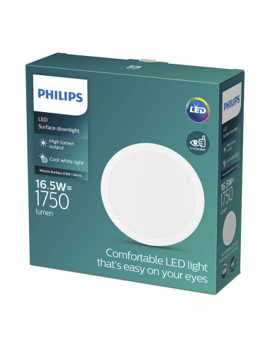Downlight led super. 17w 1300lm 4000k meson philips