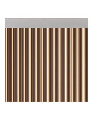 Cortina puerta ferrara opaco color marrón-marfil 90x210cm manacor