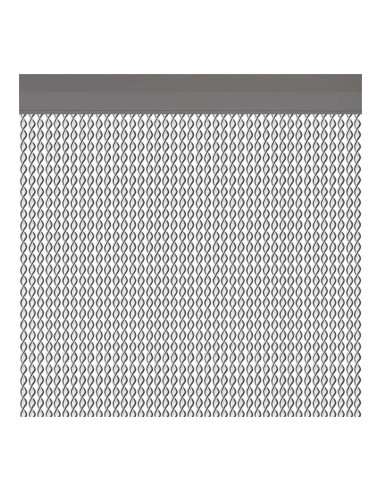 Cortina puerta cadaques color plata 90x210cm manacor
