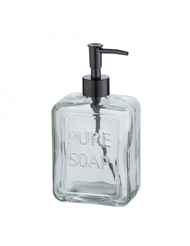 Dosificador de jabón pure soap transparente 24714100 wenko