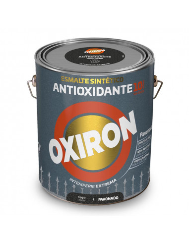 Esmalte sintético metálico antioxidante oxiron pavonado negro 750ml titan 5809047