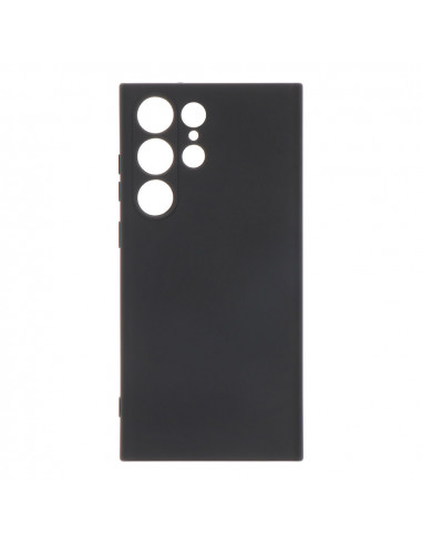 Carcasa negra de plástico soft touch para samsung s23 ultra