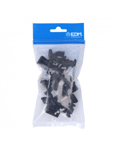 Pack 10 abrazaderas m-16 nylon negra para ferroplast edm