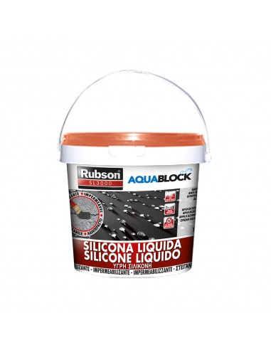 Rubson silicona liquida aquablock 1kg teja 1894877