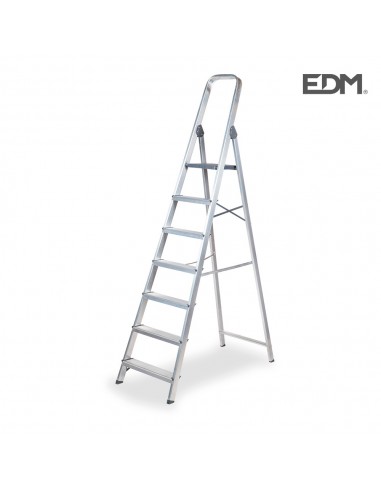 Escalera domestica aluminio 7 peldaños edm