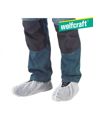 Pack 2 pares de protectores de calzado blanco.wolfcraft