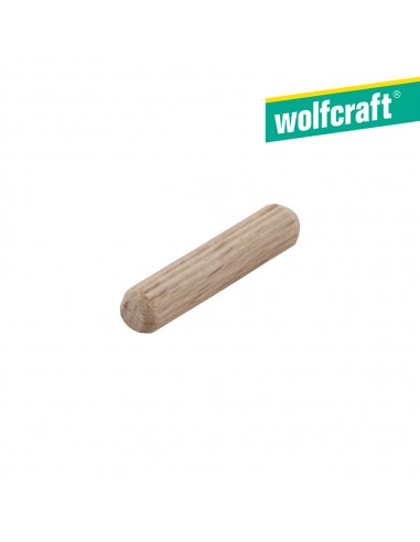 Pack 50 espigas largas  de madera de haya ø6x30mm wolfcraft  