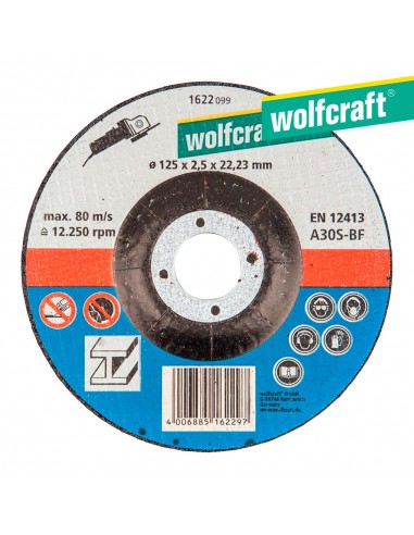 Disco de corte para metal ø 125 x 2,5 x 22,23mm. wolfcraft