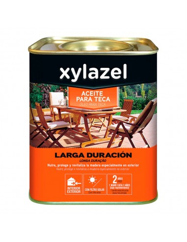 Xylazel aceite para teca larga duracion color teca ci 0.750l