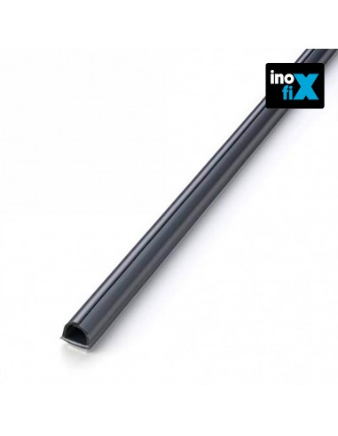 Cablefix adhesivo 8x7mm gris metalizado 4mts (blister) inofix 